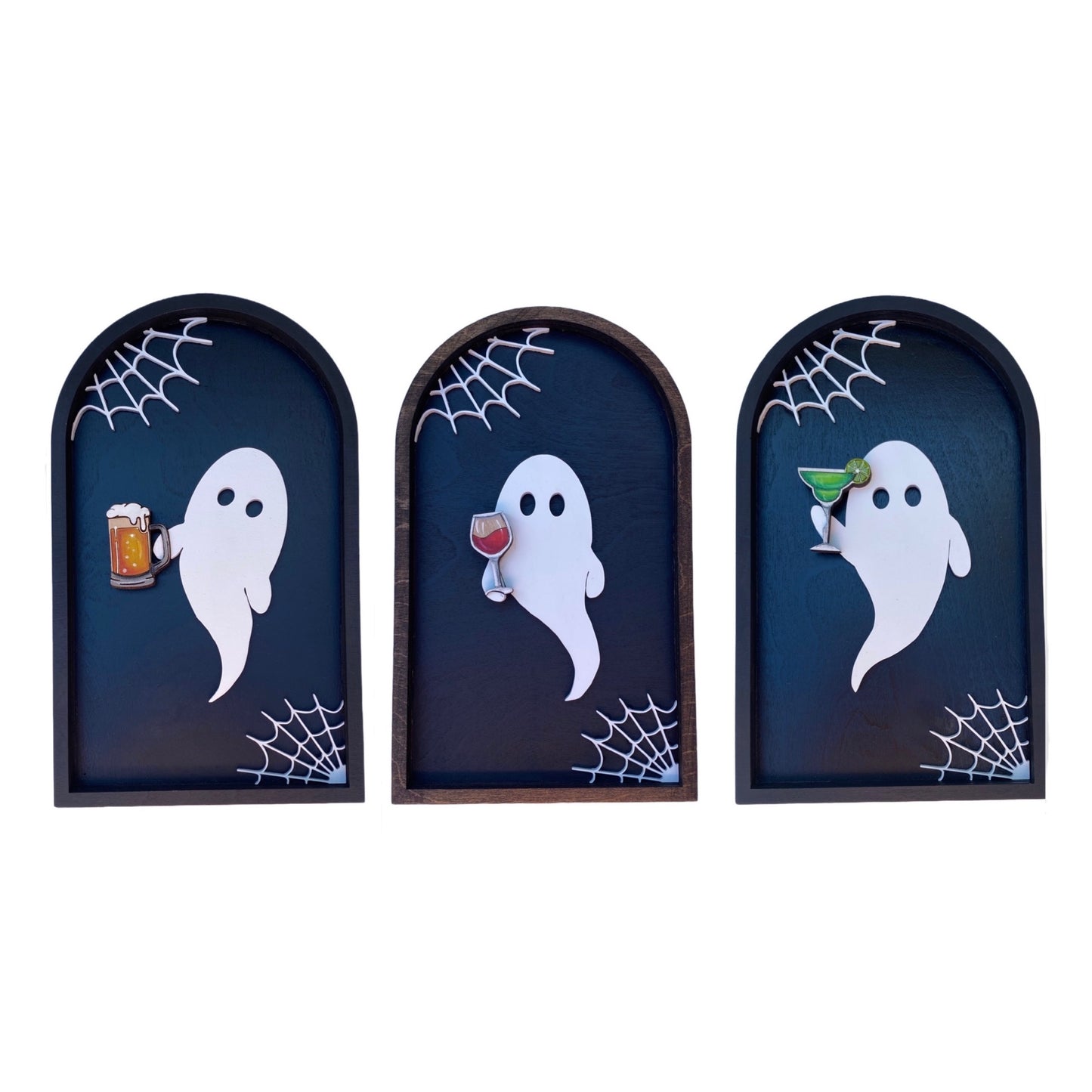 Boozy Ghost | Wood Sign