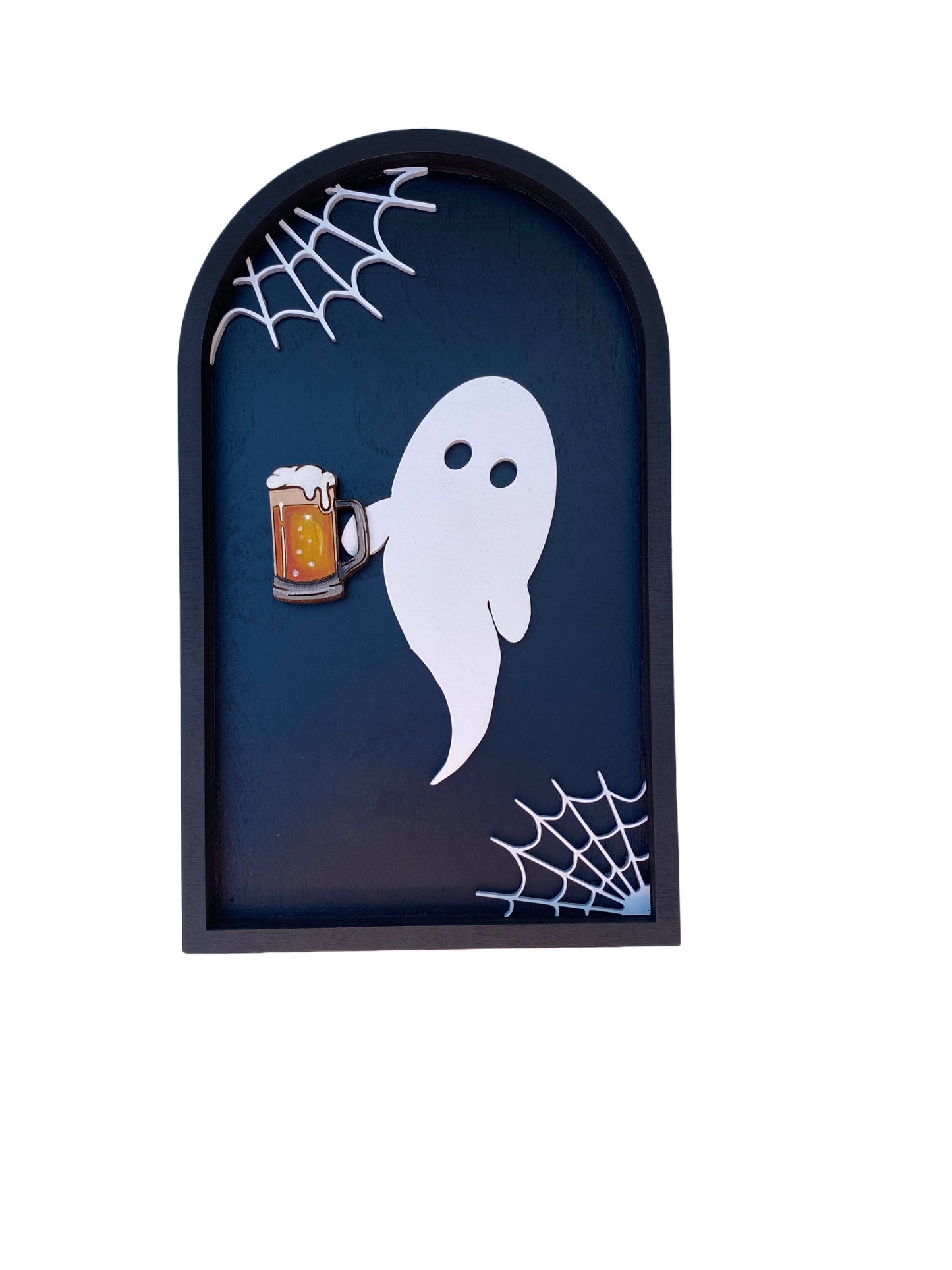 Boozy Ghost | Wood Sign