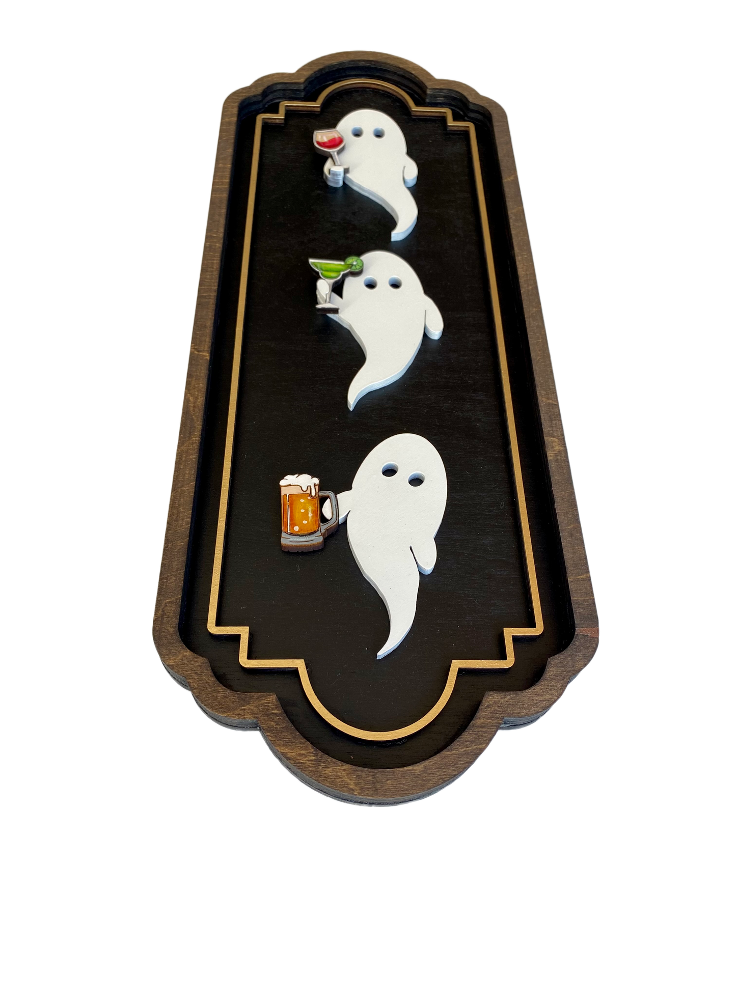 Boozy Ghost Trio | Wood Sign 17"