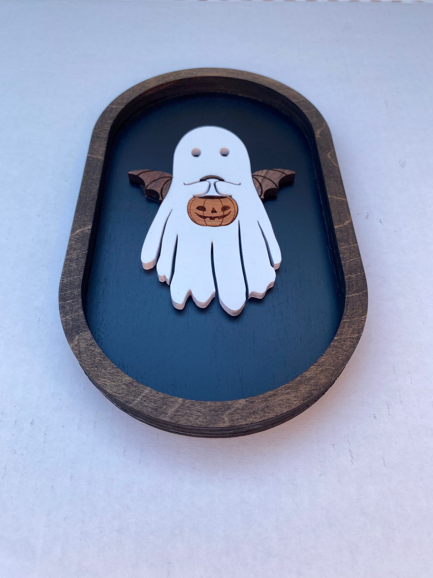 Bat Ghost Trick or Treat | Wood Sign