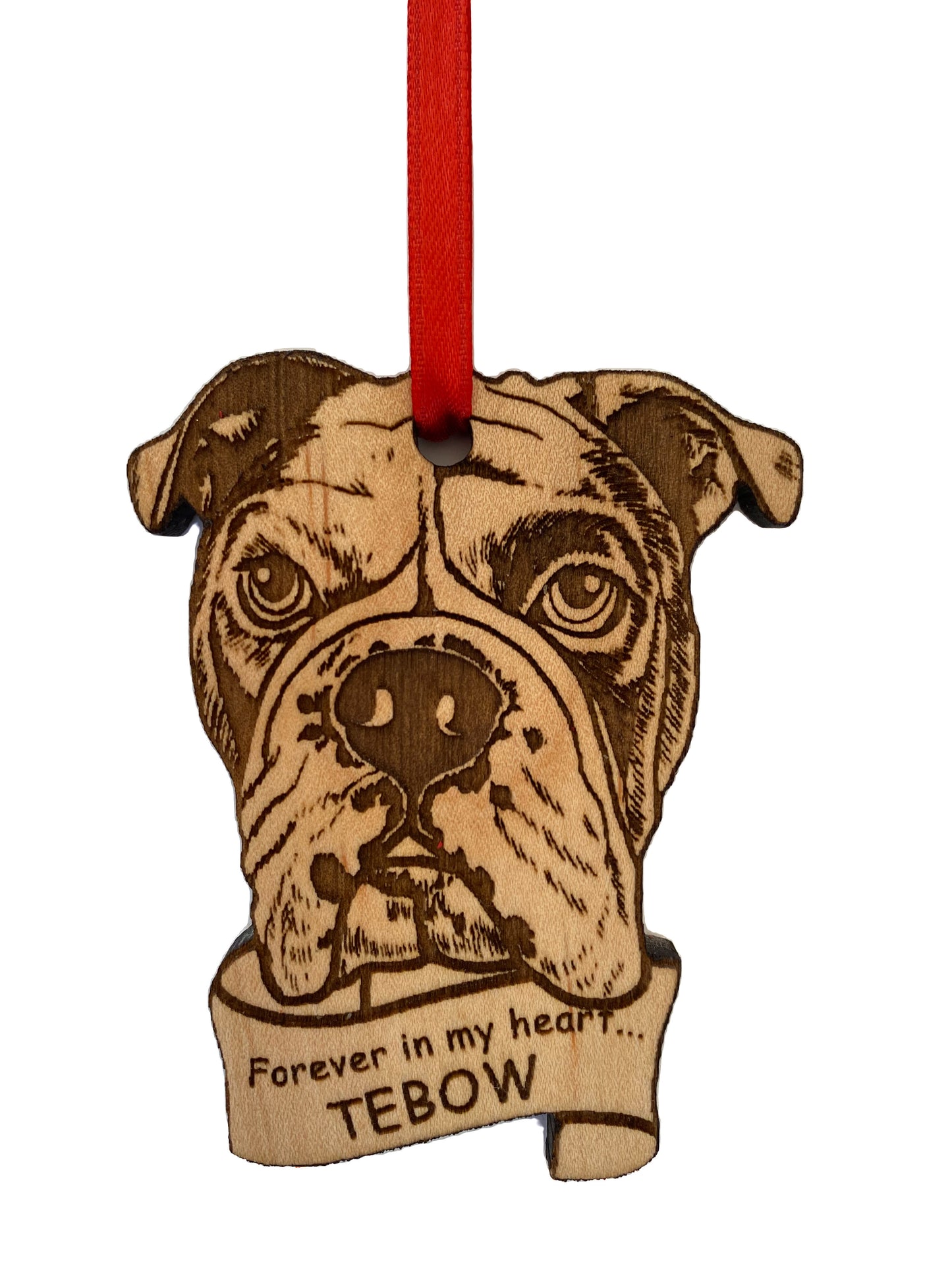 Custom Pet Portrait Wooden Ornament