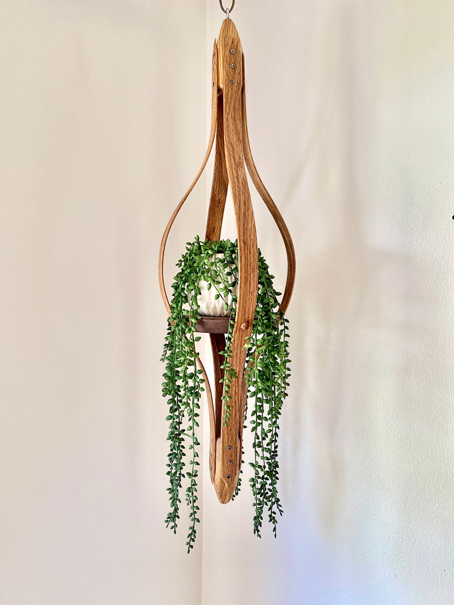 Wooden Plant Hanger | Oak and Walnut