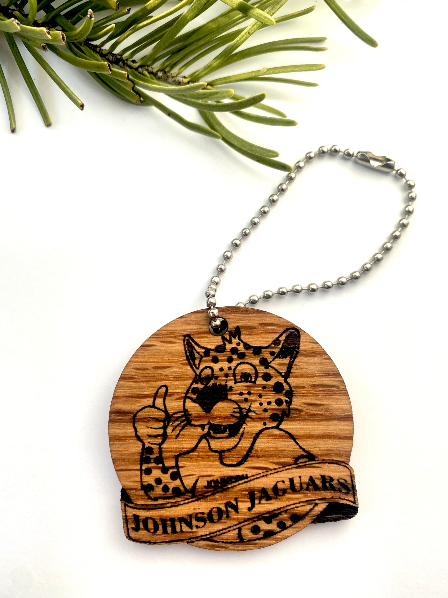 Johnson Elementary School Jaguars | Personalized Keychain