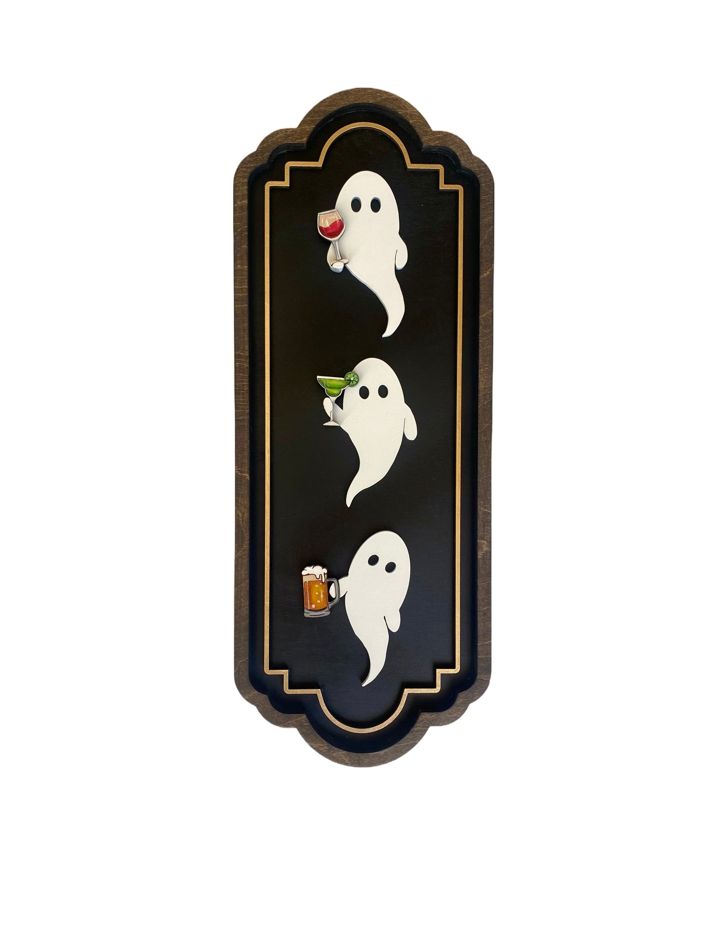 Boozy Ghost Trio | Wood Sign 17"