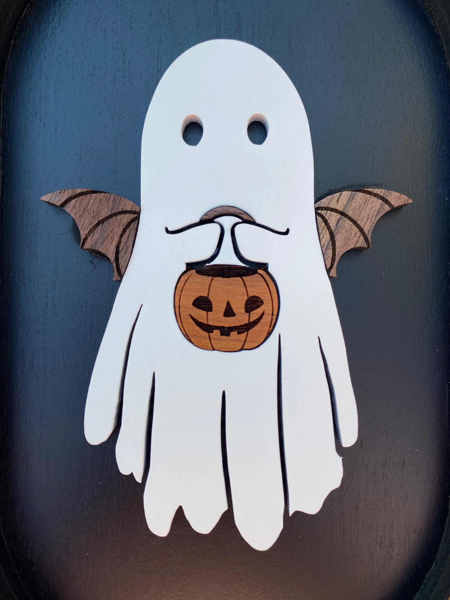 Bat Ghost Trick or Treat | Wood Sign