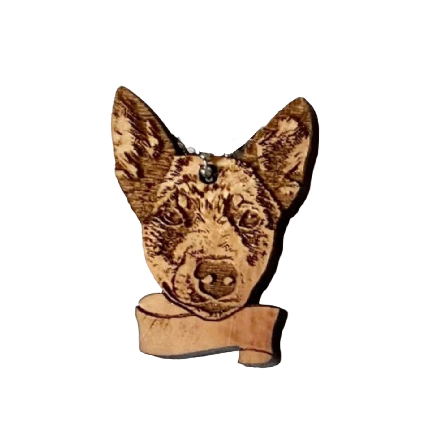 Personalized Name Dog Breed Keychain, Magnet, Ornament | Bull Terrier, Basset Hound, Shitzu, Doberman, Schnauzer, Sheltie, Australian Cattle, Cocker spaniel, Malamute, Ridgeback, Australian Shepherd