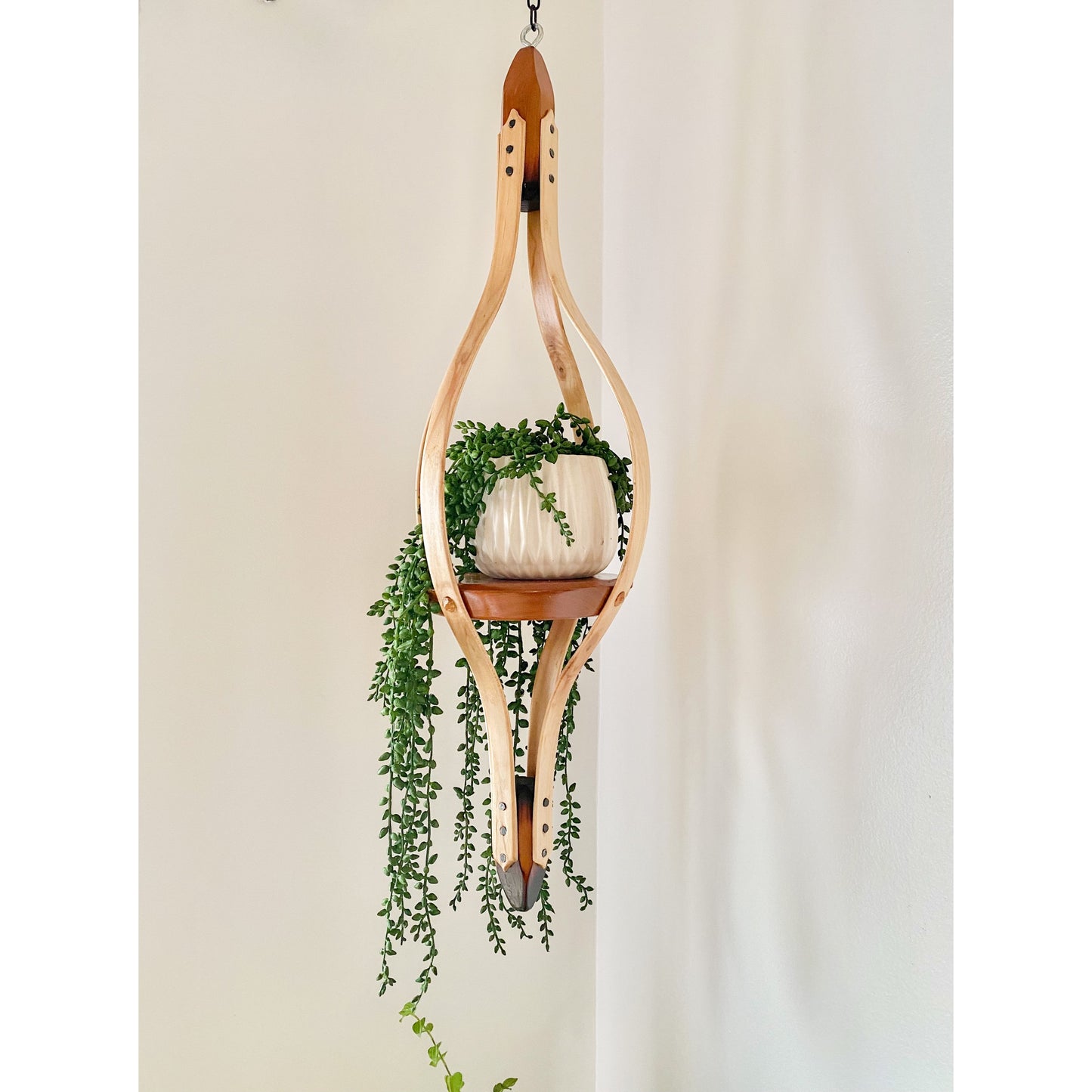 Wooden Plant Hanger | Maple and Cherry