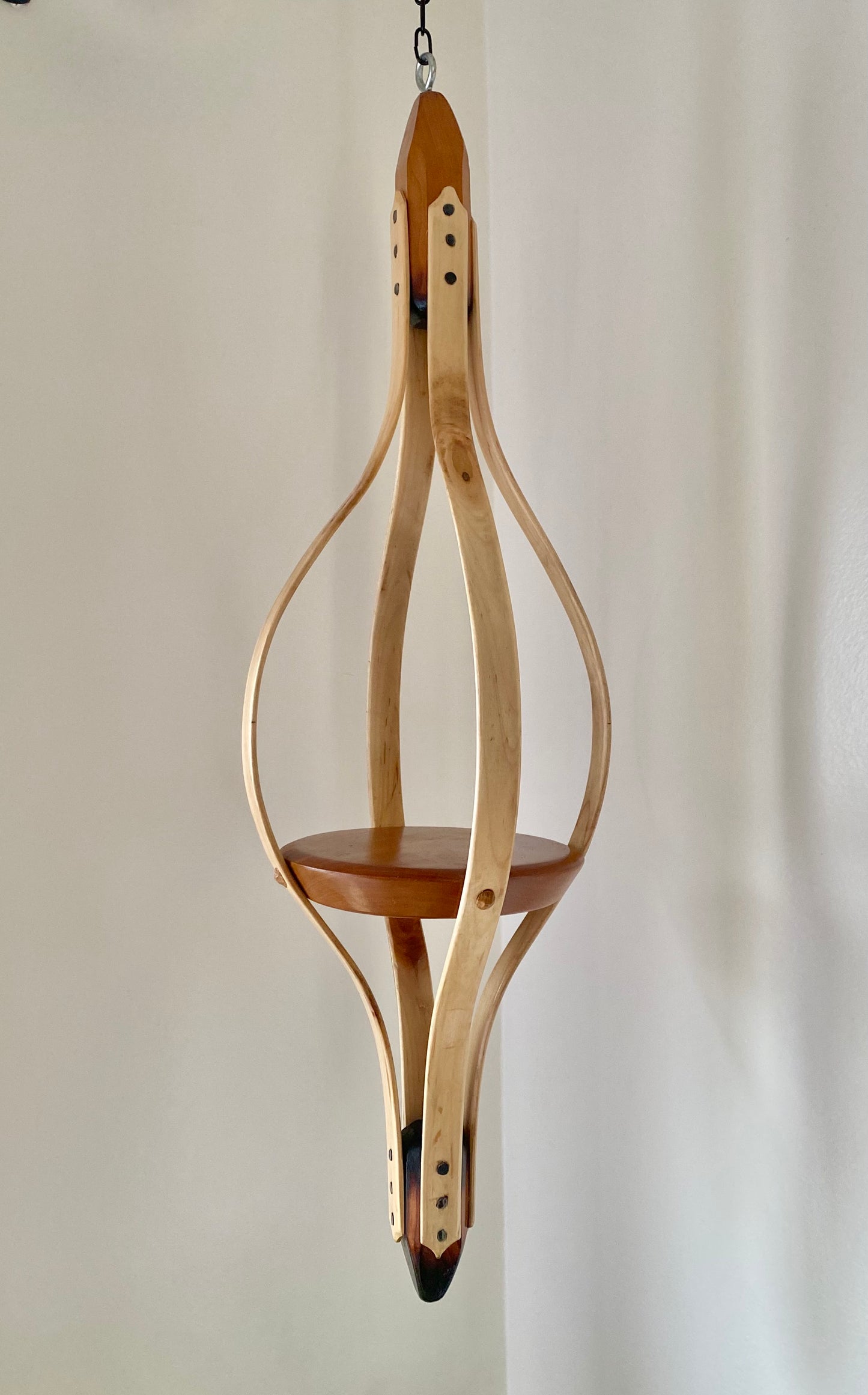 Wooden Plant Hanger | Maple and Cherry