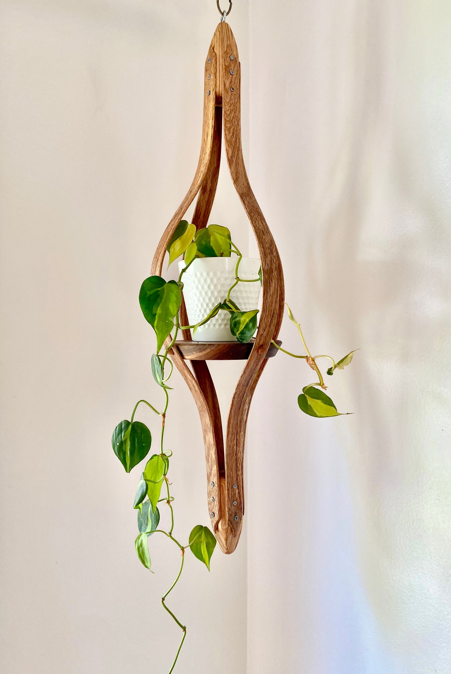 Wooden Plant Hanger | Oak and Walnut