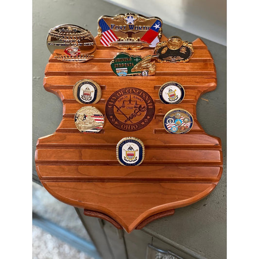 Challenge Coin Display Rack Cherry